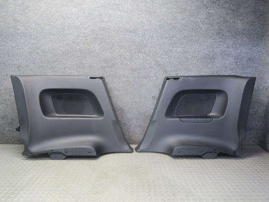 09-15 Audi TT S 8J Coupe Rear Right & Left Side Quarter Panel Trim Black Set OEM