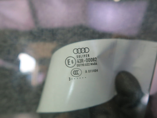08-15 Audi TT S 8J Coupe Front Left Driver Side Door Window Glass OEM