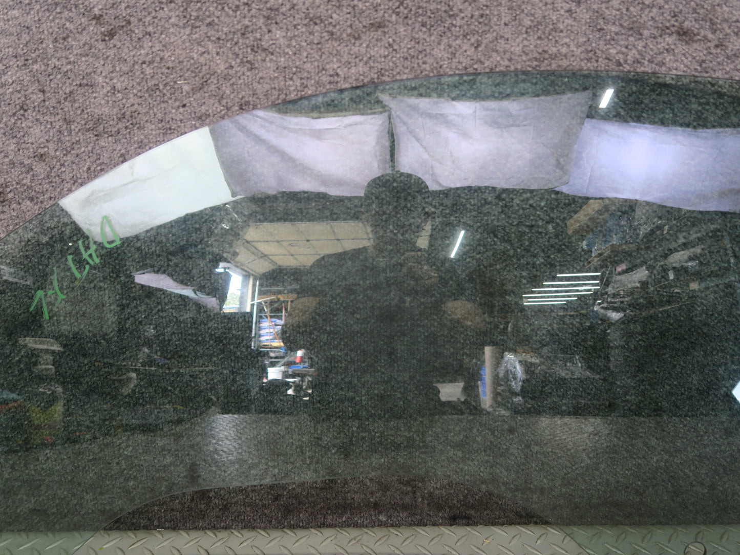 08-15 Audi TT S 8J Coupe Front Left Driver Side Door Window Glass OEM