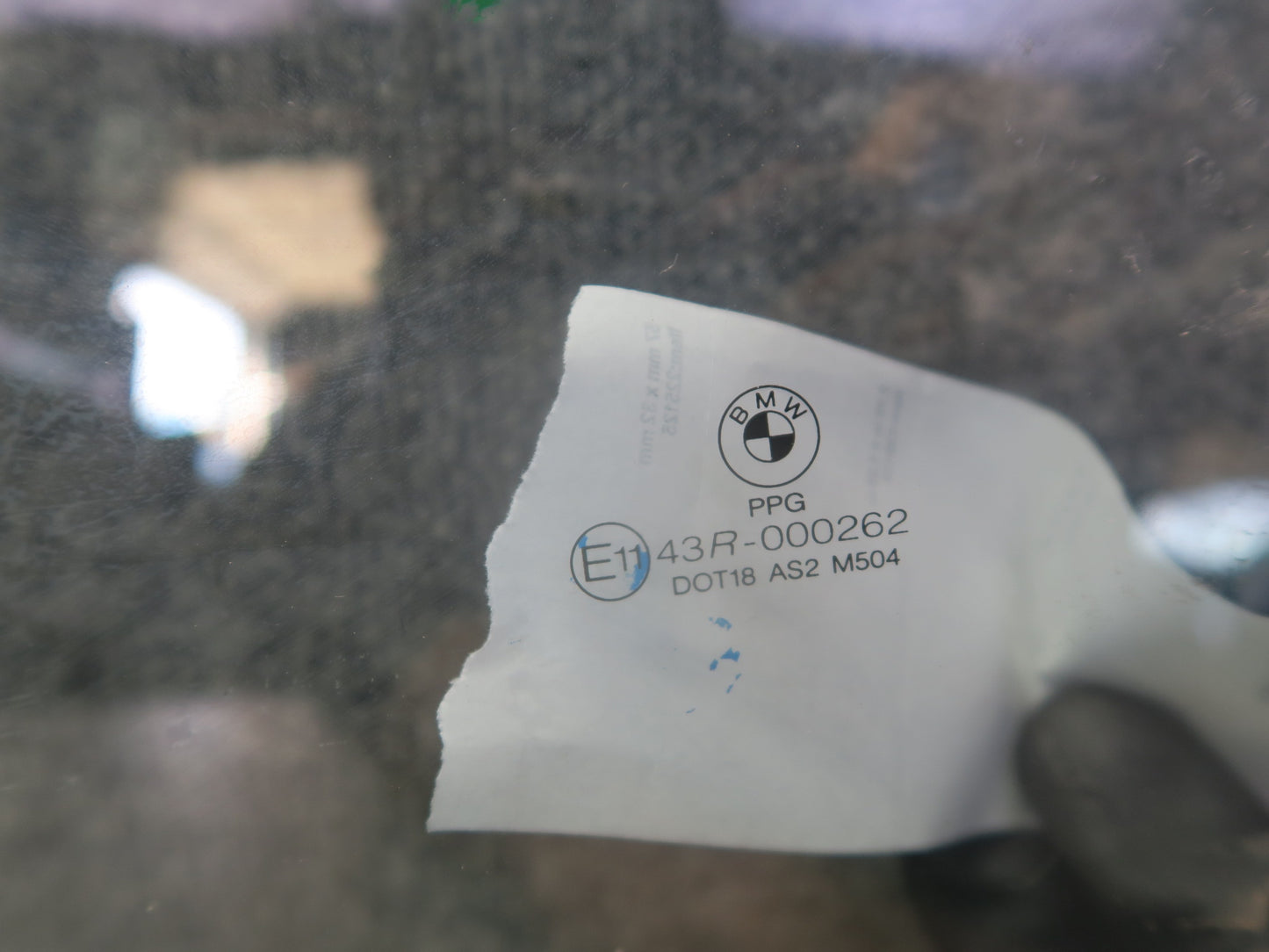 03-08 BMW E85 Z4 Front Left Driver Door Window Glass OEM