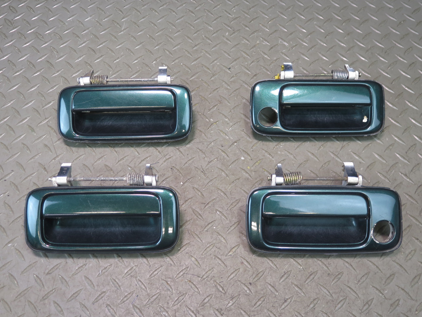 1996-1997 Lexus FZJ80L LX450 Front & Rear Door Exterior Handle Green Set of 4