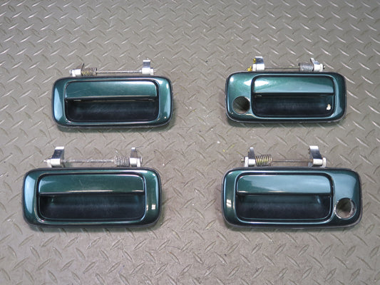 1996-1997 Lexus FZJ80L LX450 Front & Rear Door Exterior Handle Green Set of 4