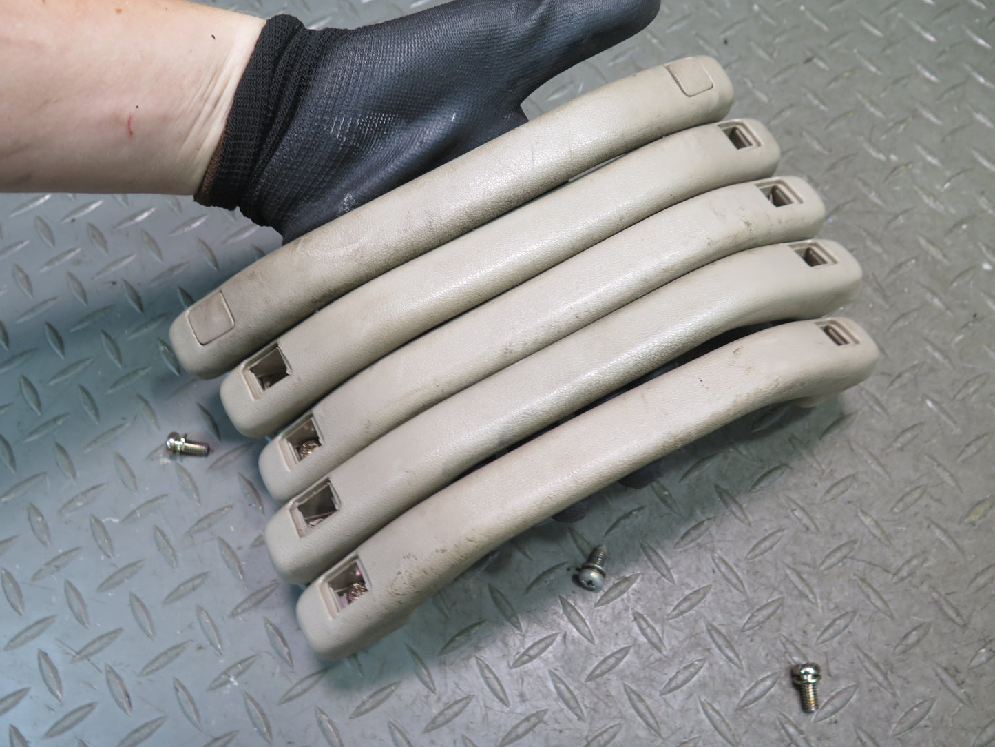 1996-1997 Lexus FZJ80L LX450 8pcs Front & Rear Grab Interior Handle Beige Set