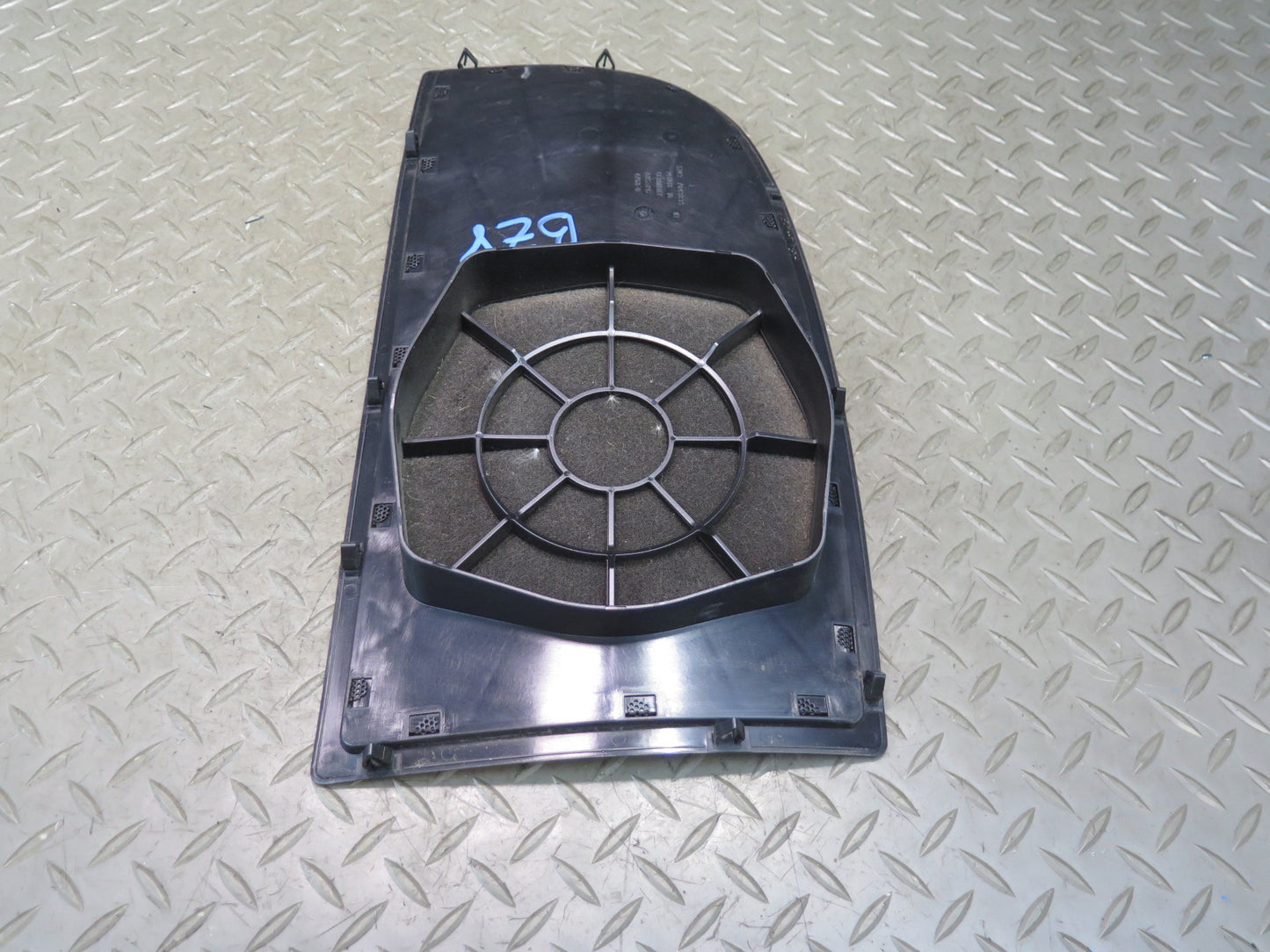 03-08 BMW E85 Z4 Rear Left Lateral Panel Speaker Cover Black OEM