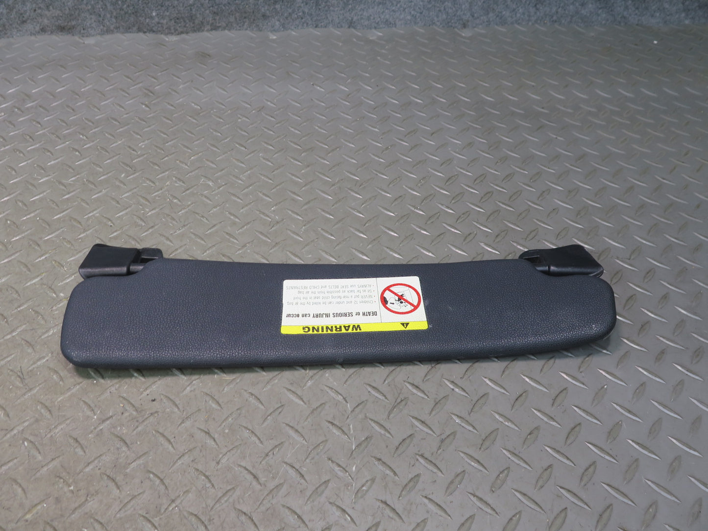 03-08 BMW E85 Z4 Convertible Set of 2 Front Left & Right Sun Visor Black OEM