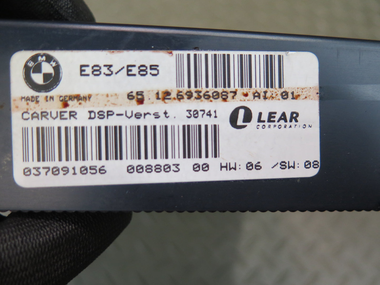 03-05 BMW E85 Z4 TOP Hi-fi DSP Audio System Amplifier AMP 6936087 OEM