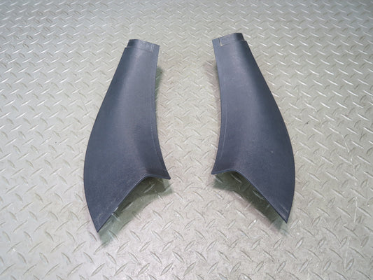 03-08 BMW E85 Z4 Set of 2 Interior B Pillar Lower Door Sill Trim Panel Black OEM
