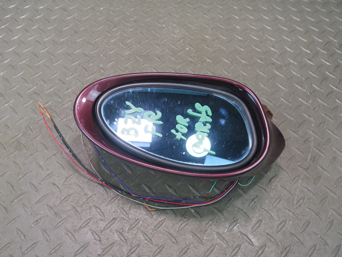03-08 BMW E85 Z4 Right Door Exterior Auto Dimm Side View Mirror Damaged