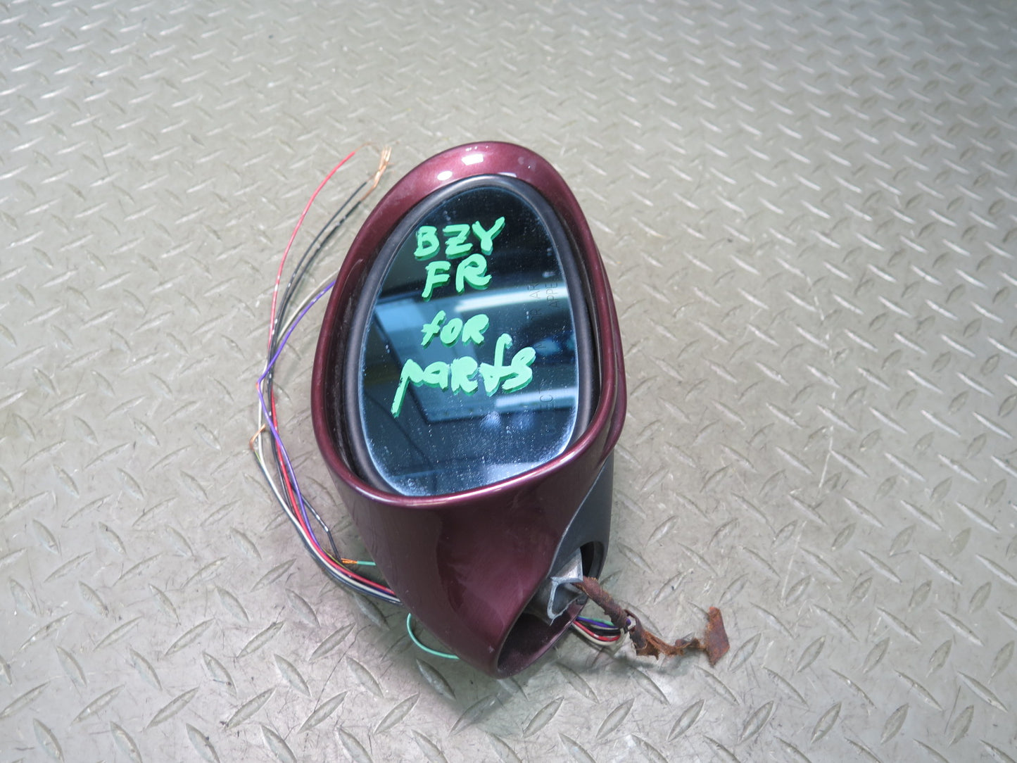 03-08 BMW E85 Z4 Right Door Exterior Auto Dimm Side View Mirror Damaged
