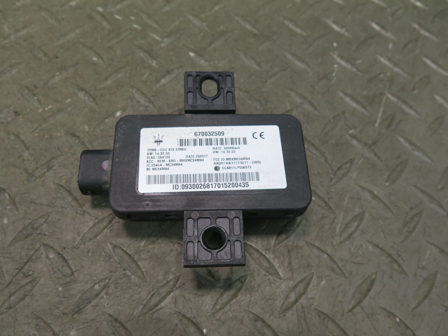 14-21 Maserati Quattroporte M156 TPMS Tire Pressure Monitoring Control Module