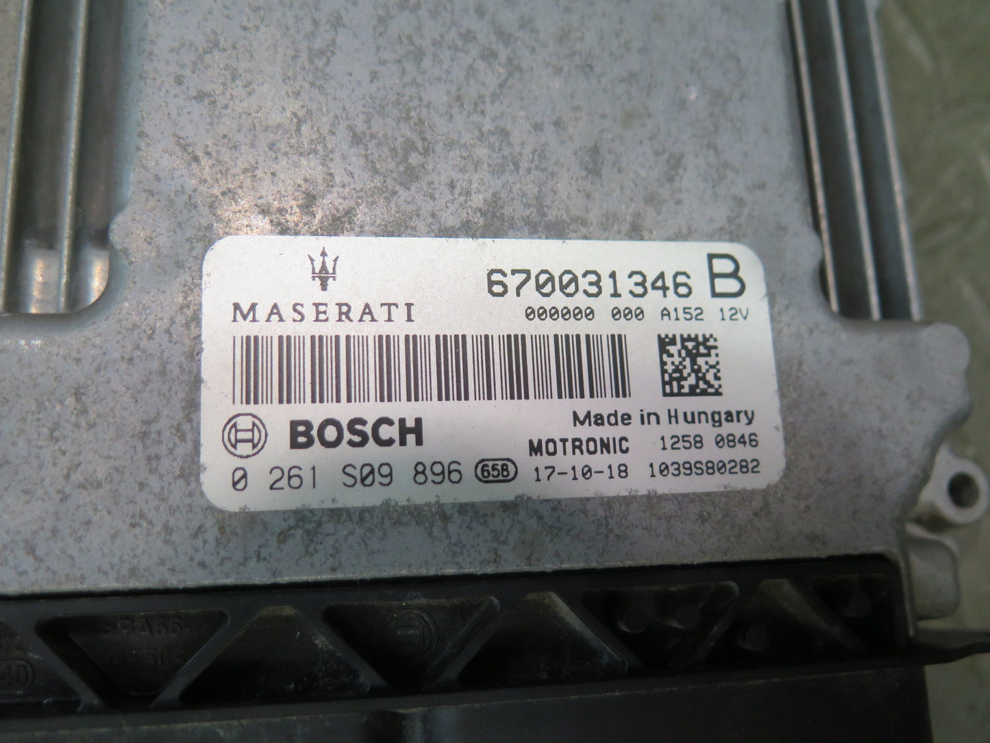 2014-2021 Maserati Quattroporte M156 3.0L Engine Computer Control Module Unit