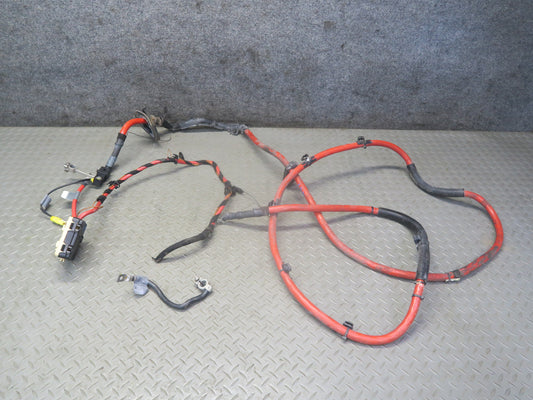 03-05 BMW E85 Z4 M54 Positive & Negative Battery Cable w Terminal & Fuse Set OEM