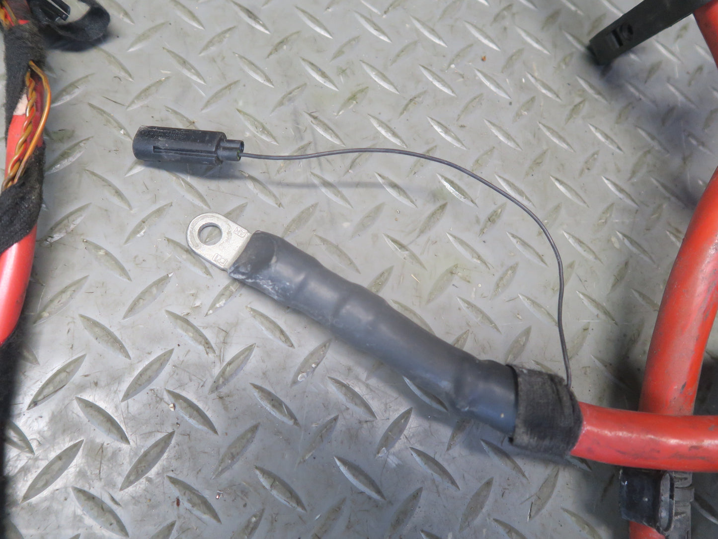 03-05 BMW E85 Z4 M54 Positive & Negative Battery Cable w Terminal & Fuse Set OEM