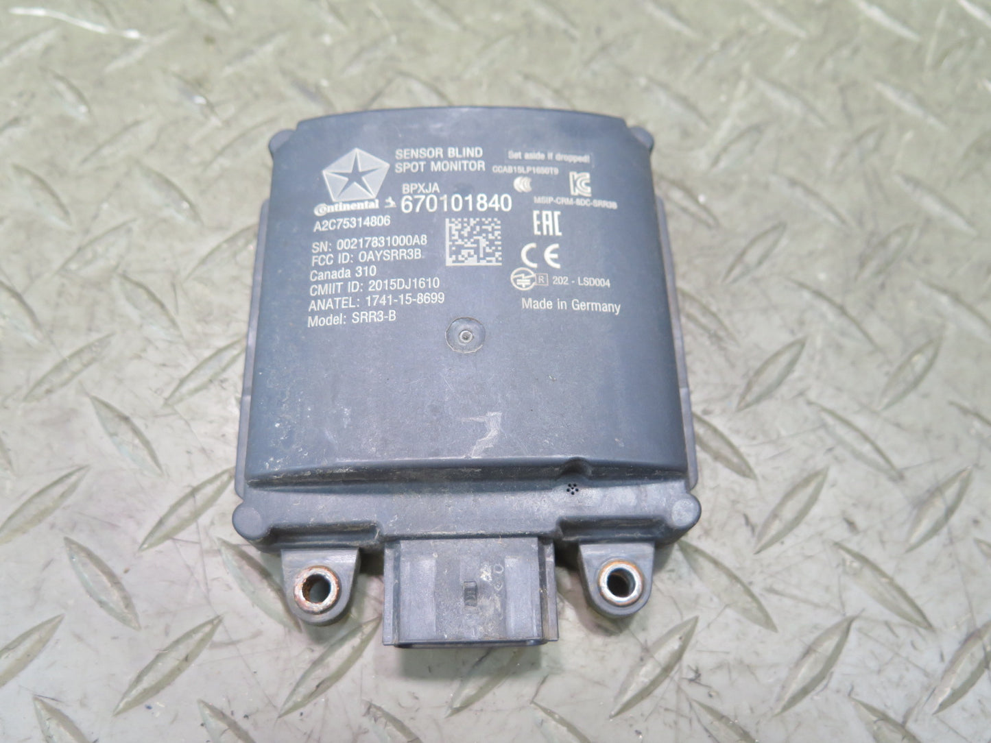 2017-2021 Maserati Quattroporte M156 Rear Blind Spot Radar Control Module Set