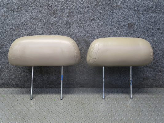 1996-1997 Lexus FZJ80L LX450 Front Left & Right Seat Leather Headrest Set of 2