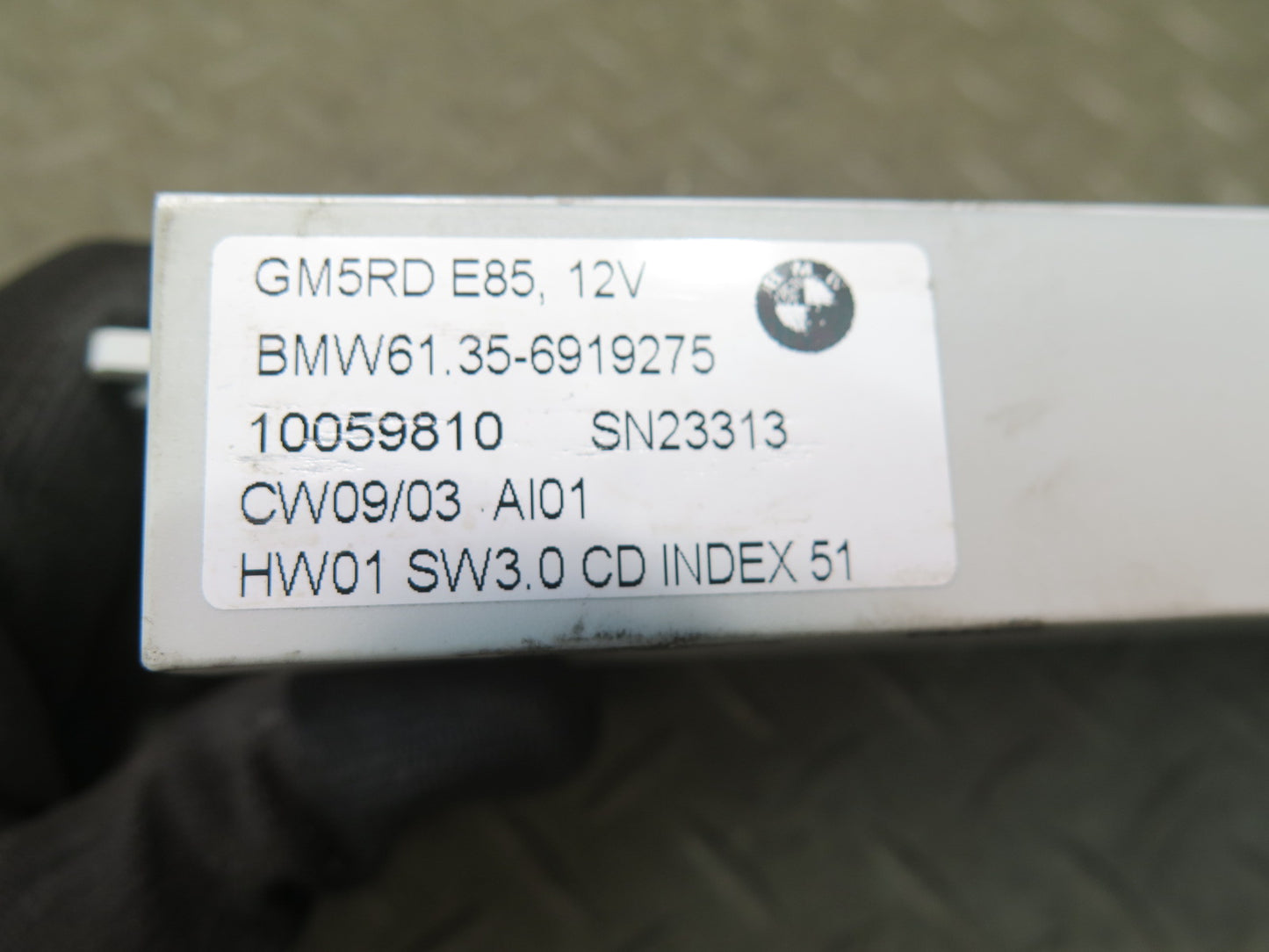 03-08 BMW E85 Z4 GM5RD BCM BCU Body Control Module Unit 6919275 OEM