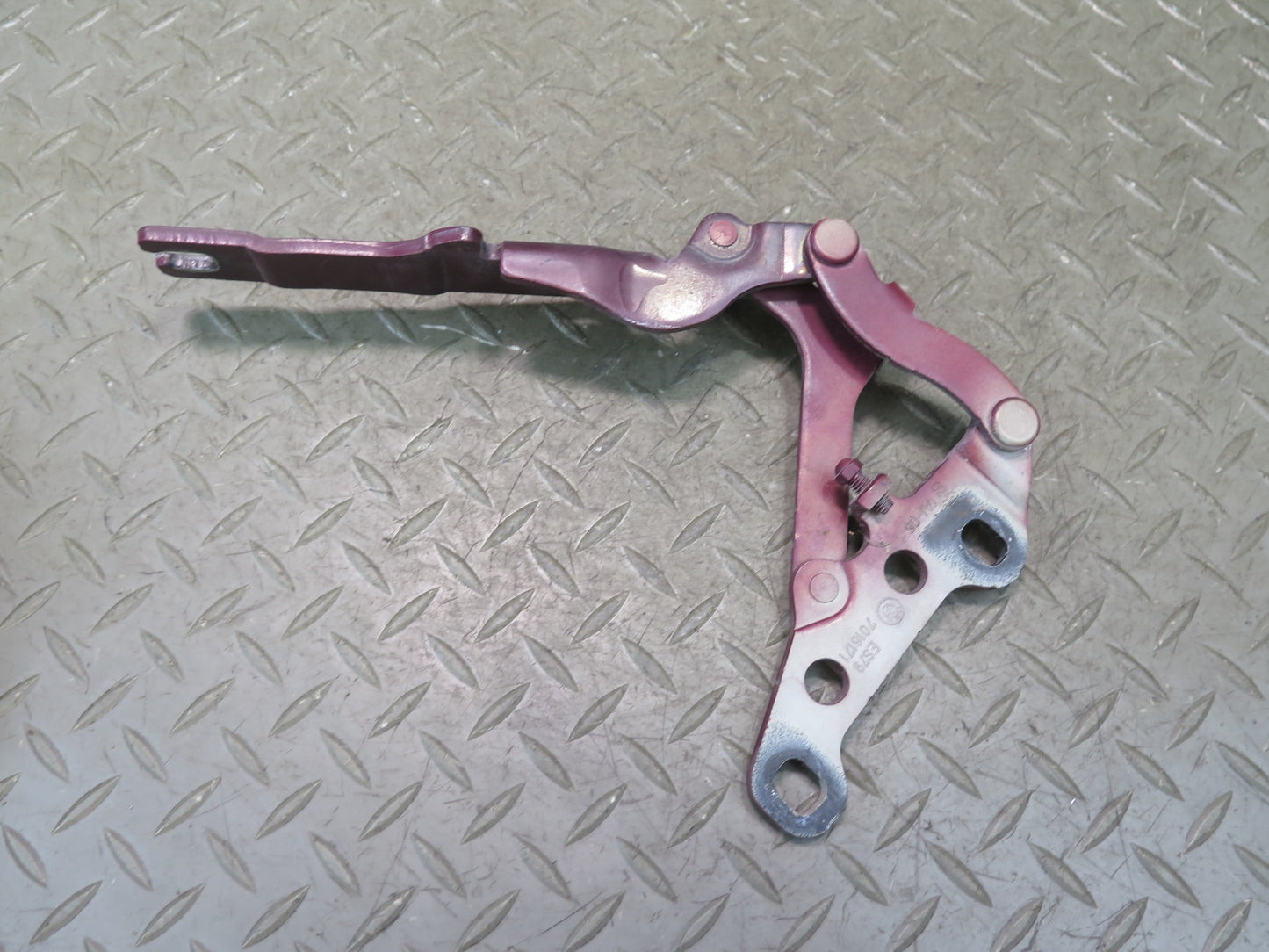 03-08 BMW E86 E85 Z4 Set of 2 Front Left & Right Hood Bonnet Hinge RED OEM
