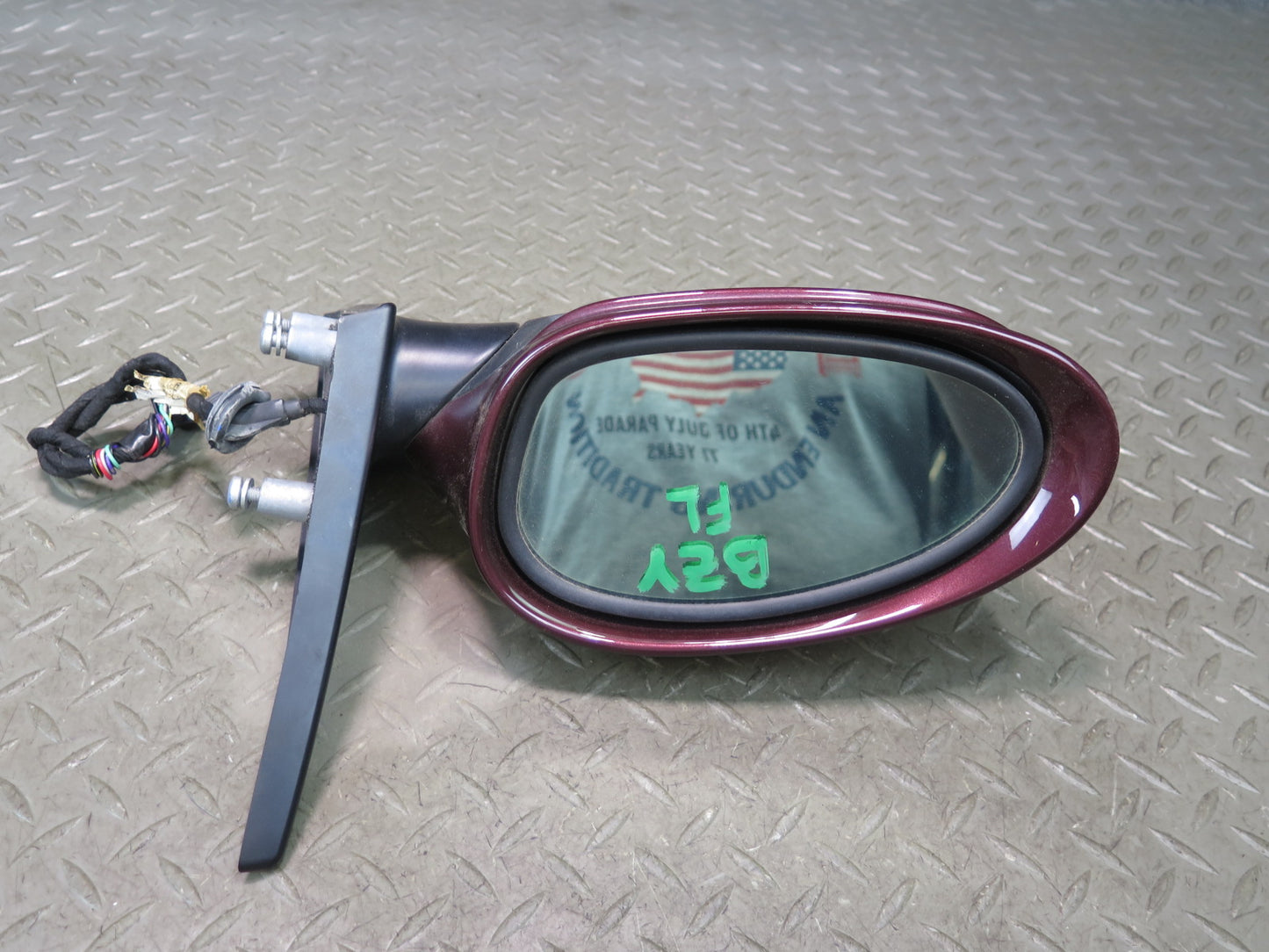 03-08 BMW E85 E86 Z4 Left Door Exterior Auto Dimm Side View Heated Mirror OEM