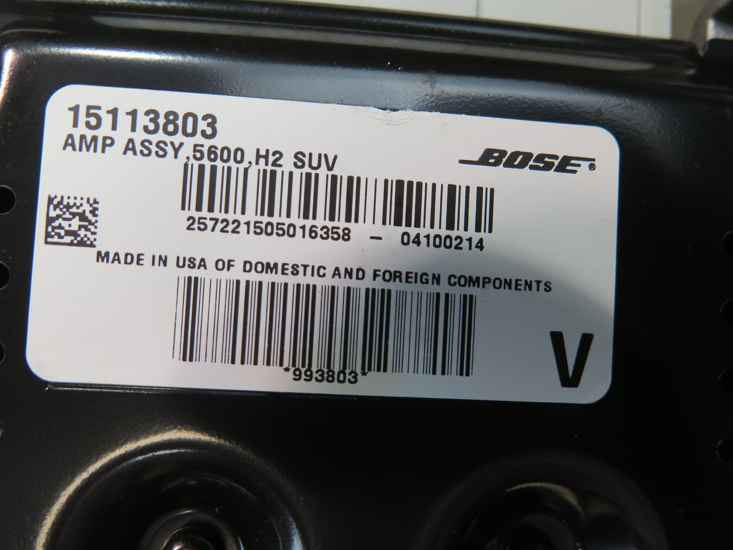 2004-2007 Hummer H2 Bose Radio Audio Amplifier AMP 15113803