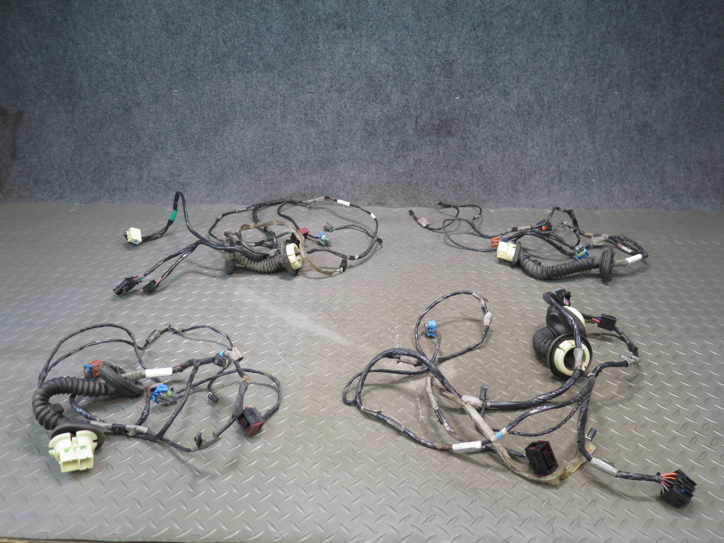 2003-2007 Hummer H2 Front & Rear Left & Right Door Wire Wiring Harness Set of 4