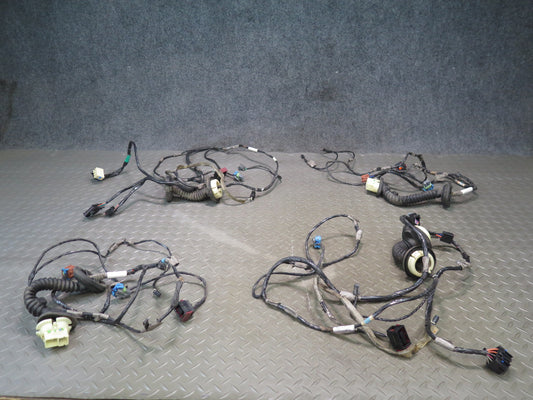 2003-2007 Hummer H2 Front & Rear Left & Right Door Wire Wiring Harness Set of 4