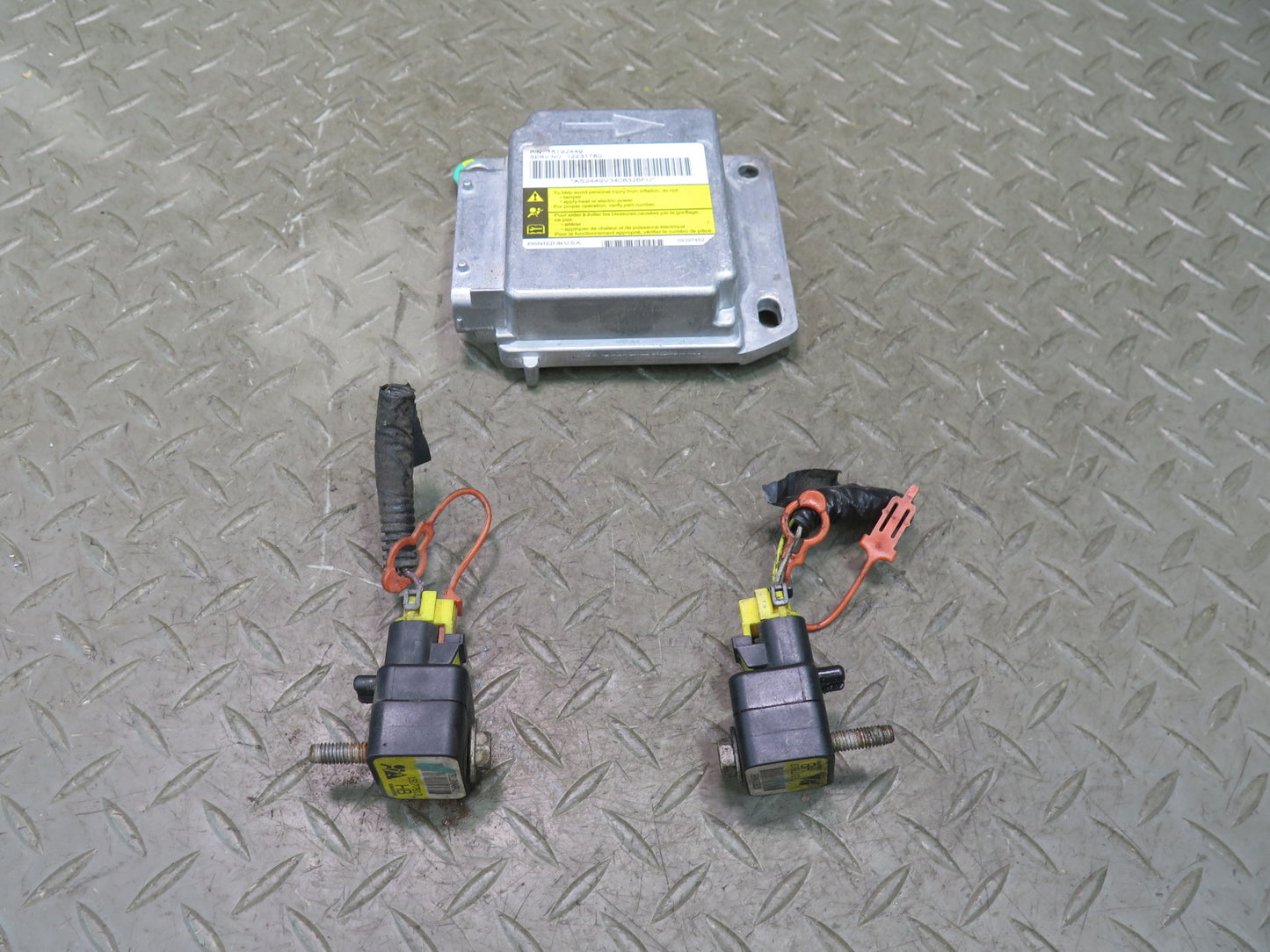 03-04 HUMMER H2 SRS AIRBAG CONTROL MODULE UNIT W/ SENSOR SET OEM
