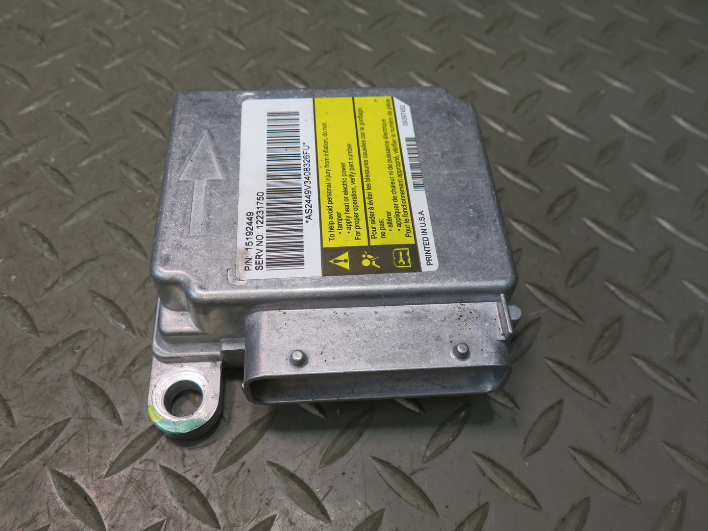 03-04 HUMMER H2 SRS AIRBAG CONTROL MODULE UNIT W/ SENSOR SET OEM