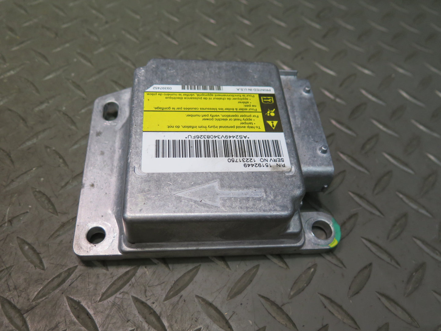 03-04 HUMMER H2 SRS AIRBAG CONTROL MODULE UNIT W/ SENSOR SET OEM