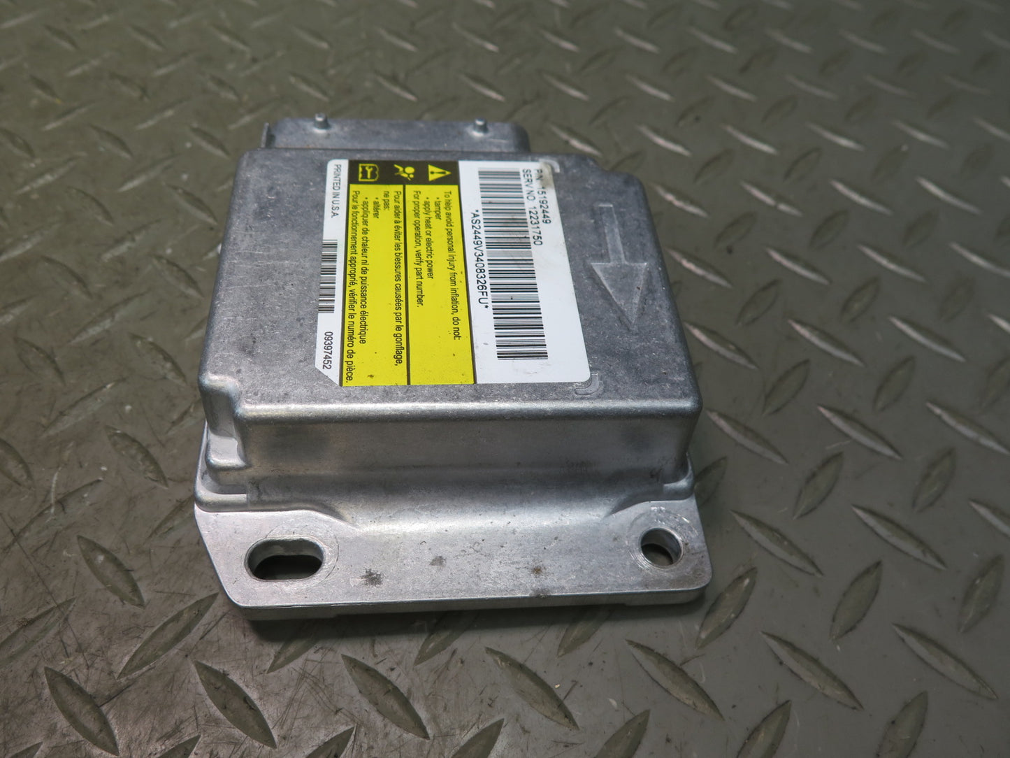 03-04 HUMMER H2 SRS AIRBAG CONTROL MODULE UNIT W/ SENSOR SET OEM