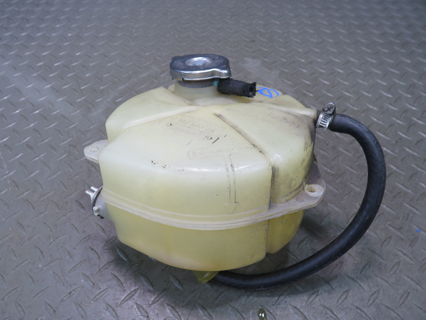 86-89 Mercedes R107 560SL Engine Coolant Expansion Overflow Reservoir Tank OEM