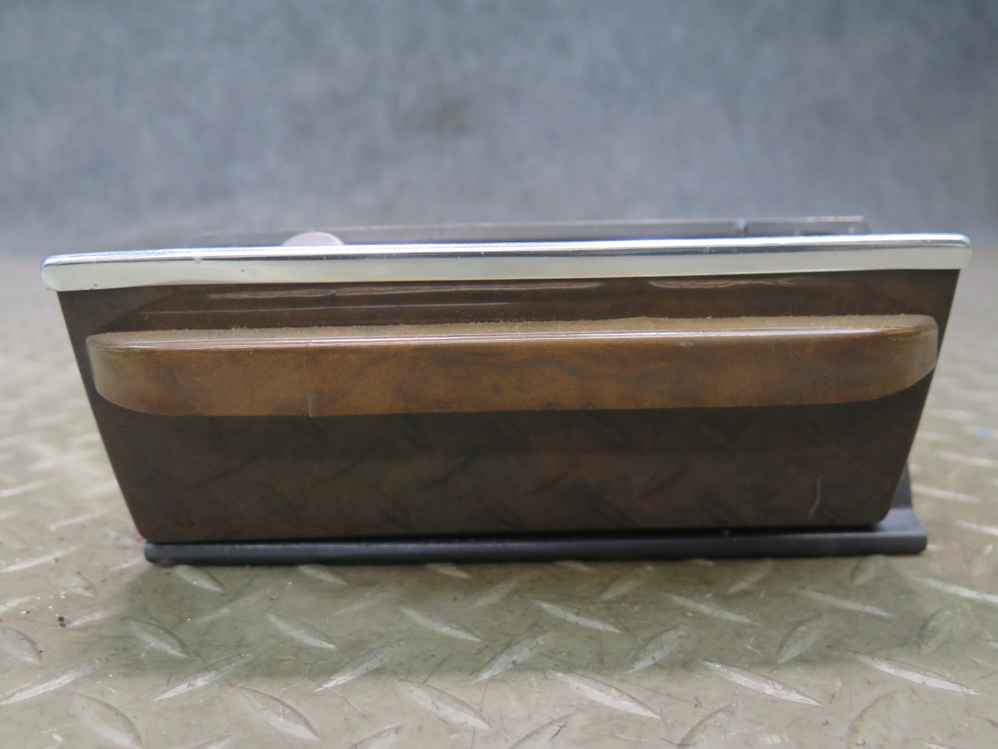 73-89 Mercedes R107 Center Console Wood Ashtray w 12V Socket OEM