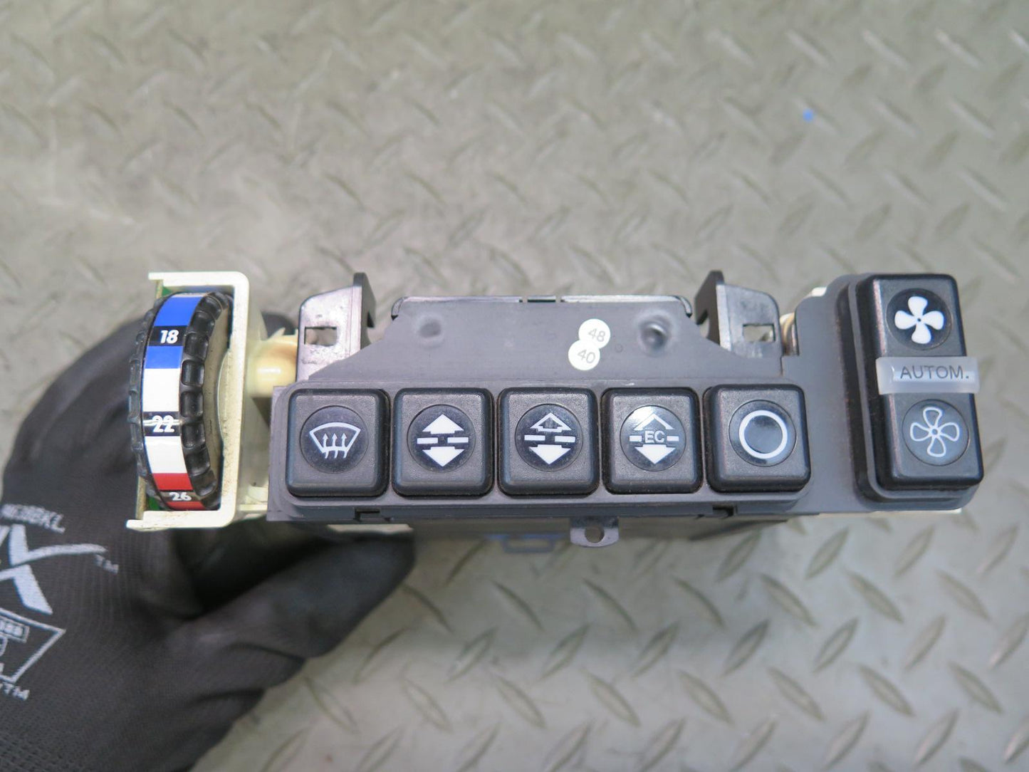 86-89 Mercedes R107 560SL A/C Heater Climate Control Switch Panel 1078302785 OEM