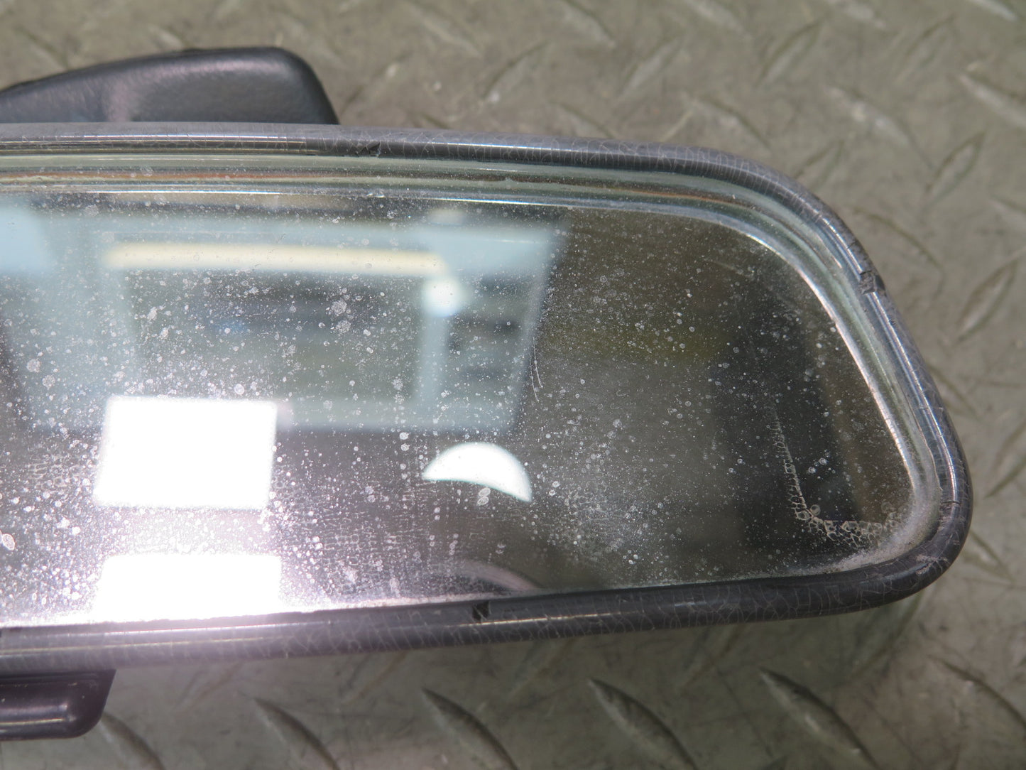 73-89 Mercedes R107 Manual Dimming Interior Rear View Mirror w Mount Set OEM