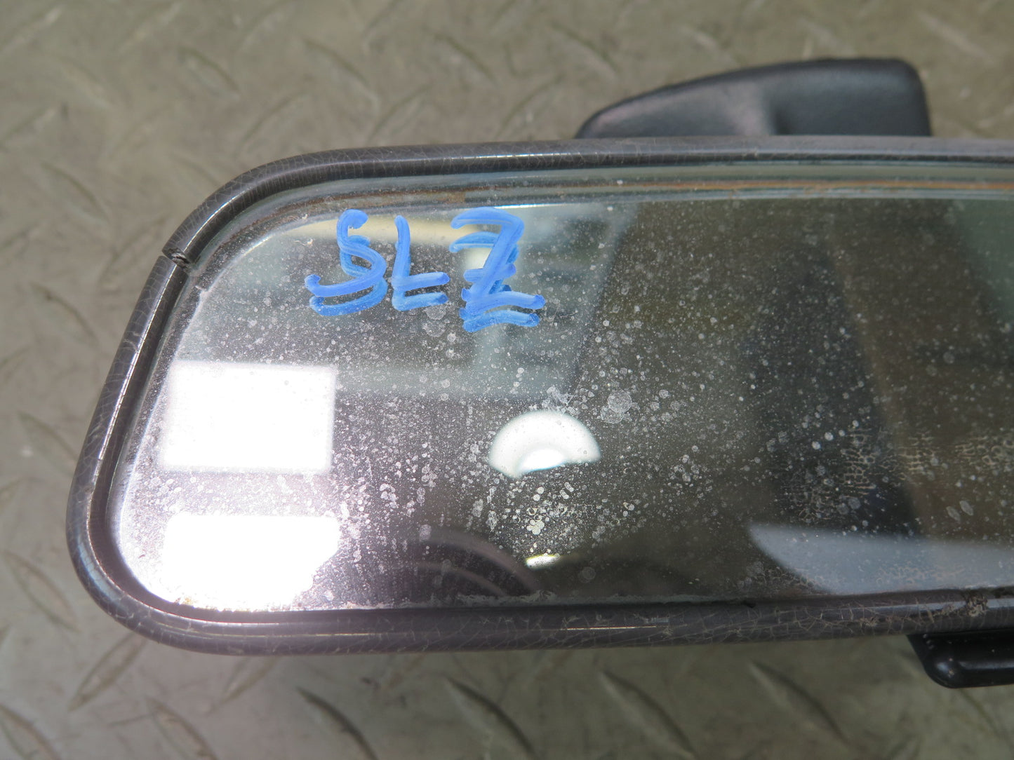 73-89 Mercedes R107 Manual Dimming Interior Rear View Mirror w Mount Set OEM