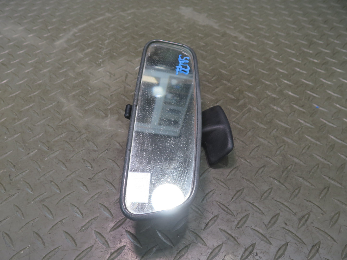 73-89 Mercedes R107 Manual Dimming Interior Rear View Mirror w Mount Set OEM