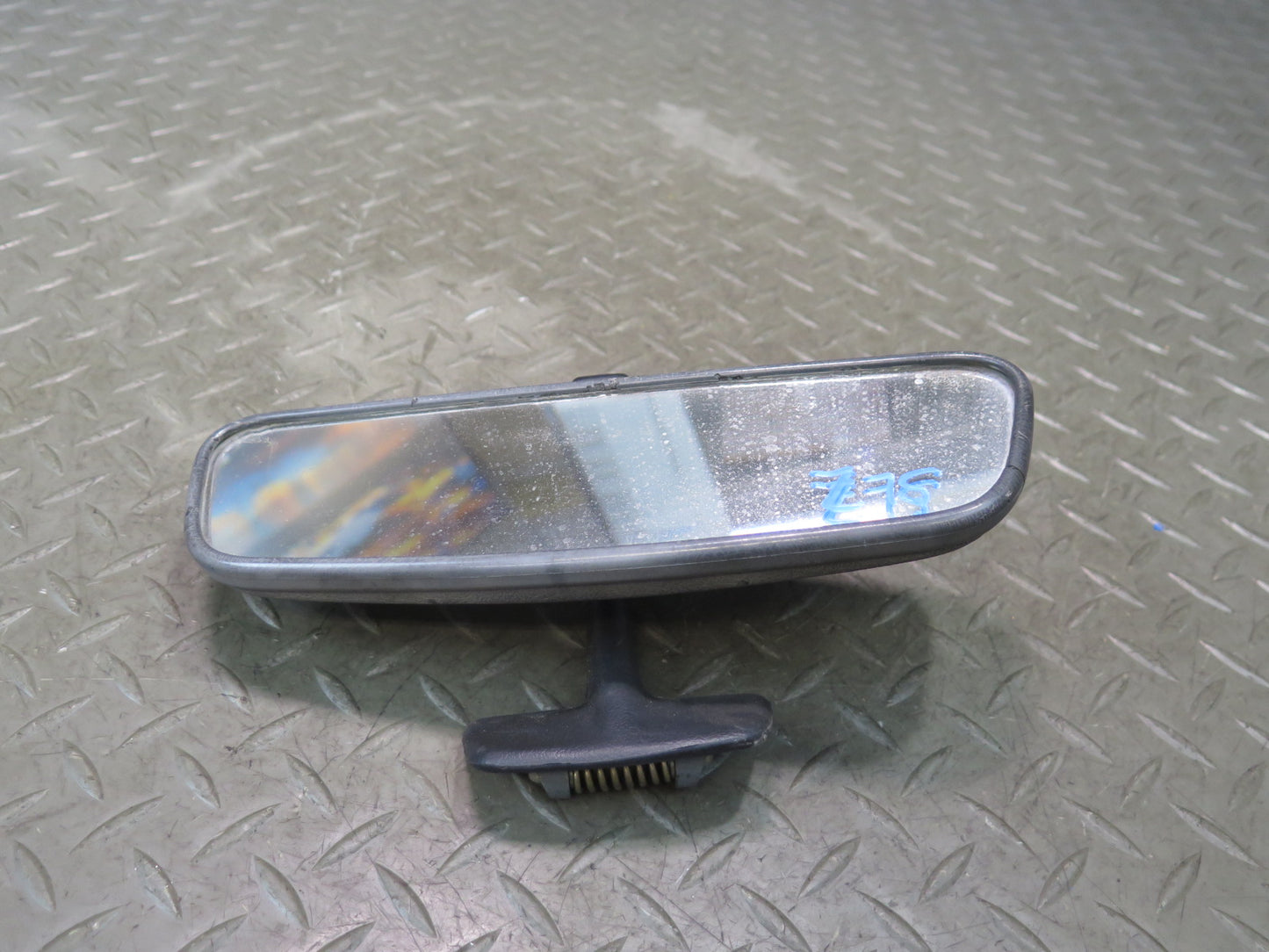 73-89 Mercedes R107 Manual Dimming Interior Rear View Mirror w Mount Set OEM