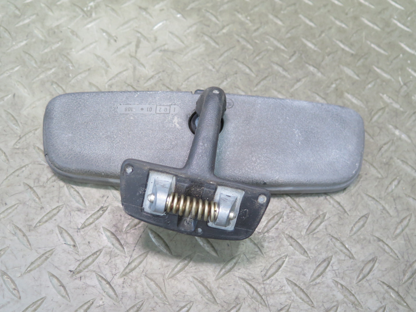 73-89 Mercedes R107 Manual Dimming Interior Rear View Mirror w Mount Set OEM