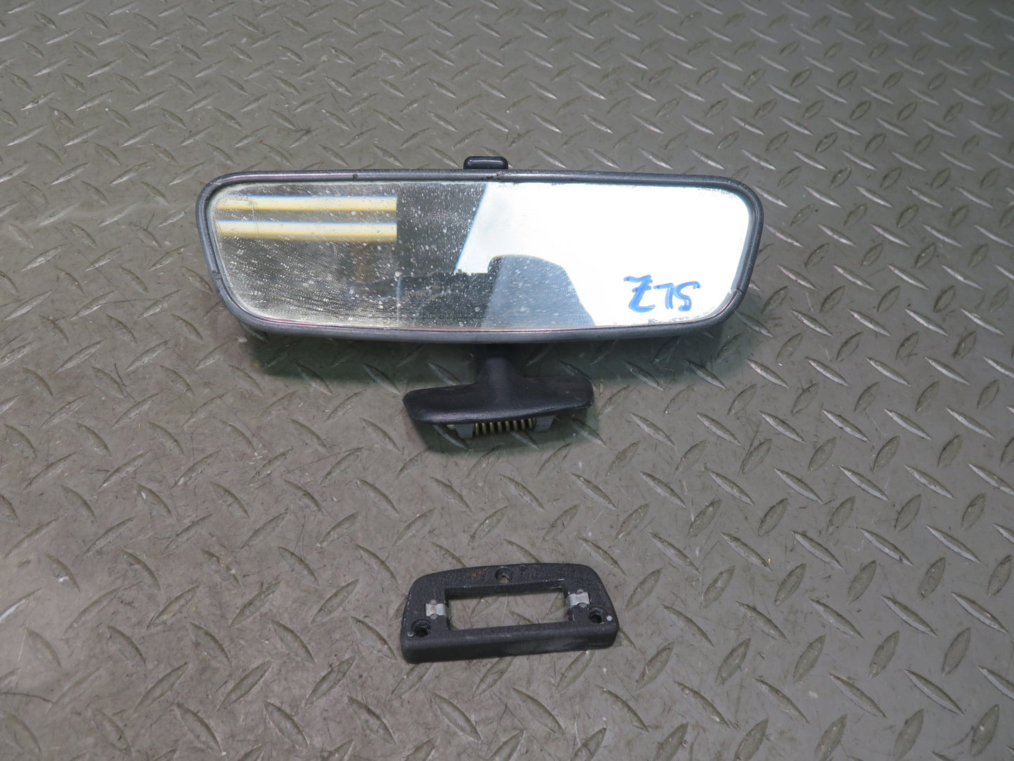 73-89 Mercedes R107 Manual Dimming Interior Rear View Mirror w Mount Set OEM