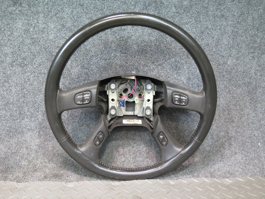 2003-2007 Hummer H2 Black Leather Steering w Controls