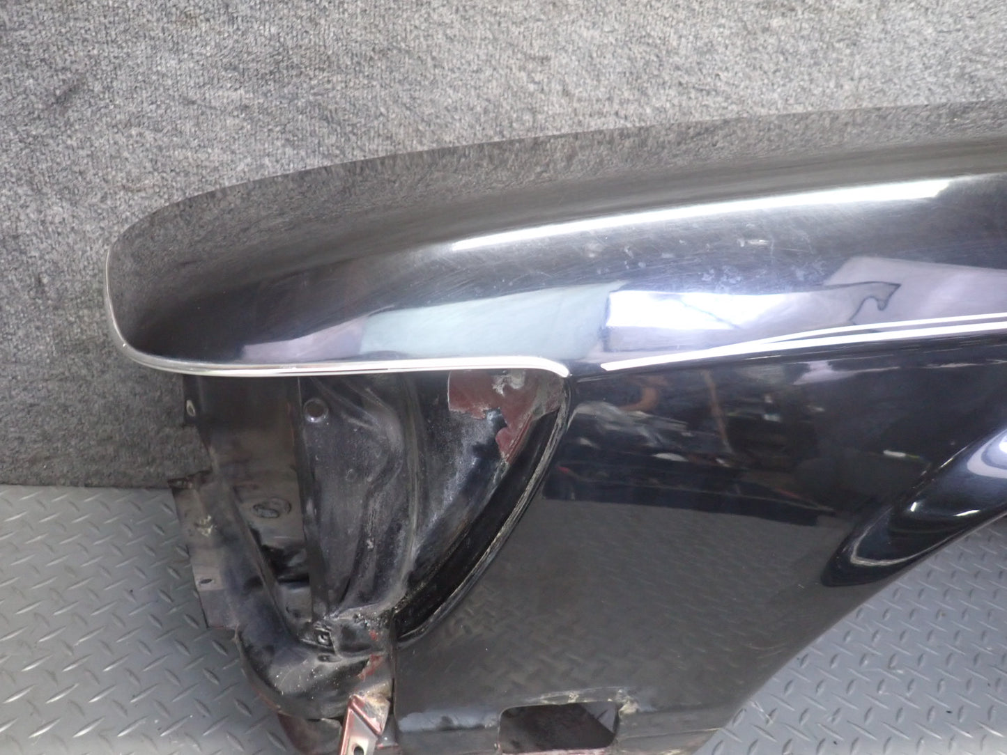 73-89 Mercedes R107 560SL Front Left Fender Shell Cover Panel Black OEM