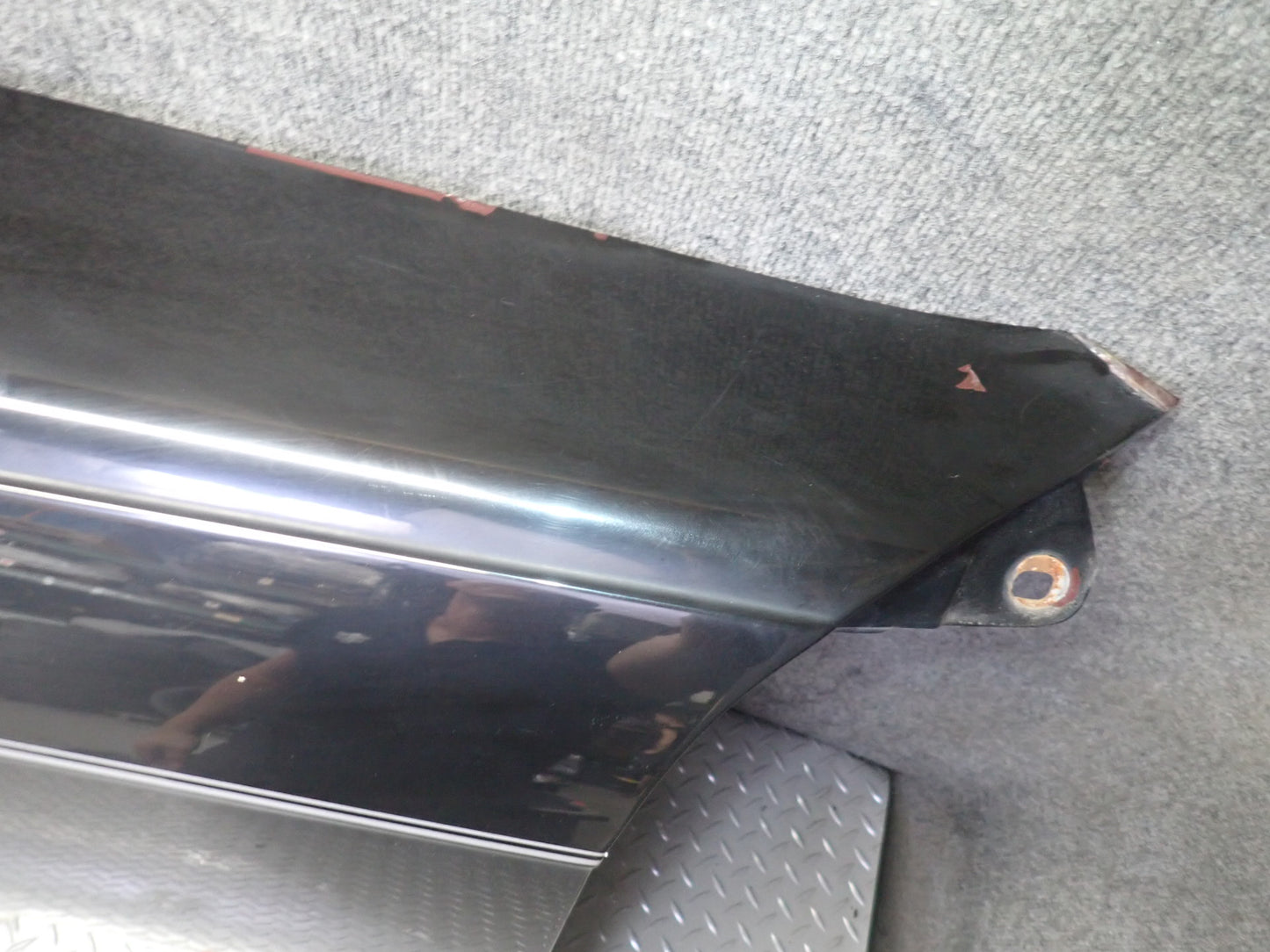 73-89 Mercedes R107 560SL Front Left Fender Shell Cover Panel Black OEM