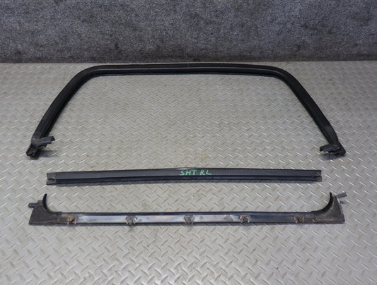 2003-2007 Hummer H2 Rear Left Door Window Channel Weatherstrip Seal Set of 3
