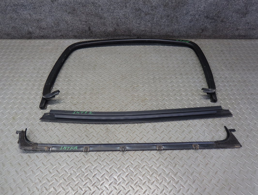 2003-2007 Hummer H2 Front Right Door Window Channel Weatherstrip Seal Set of 3