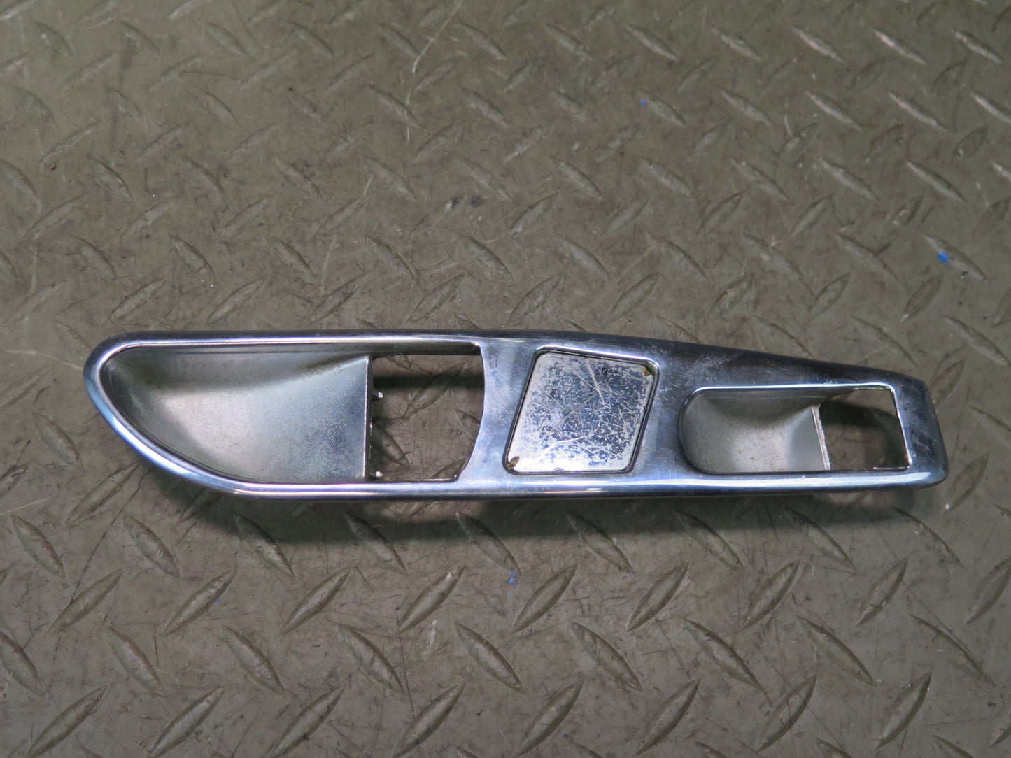 86-89 Mercedes R107 560SL Set of 7 Left Door Chrome Trim Panel Cover OEM