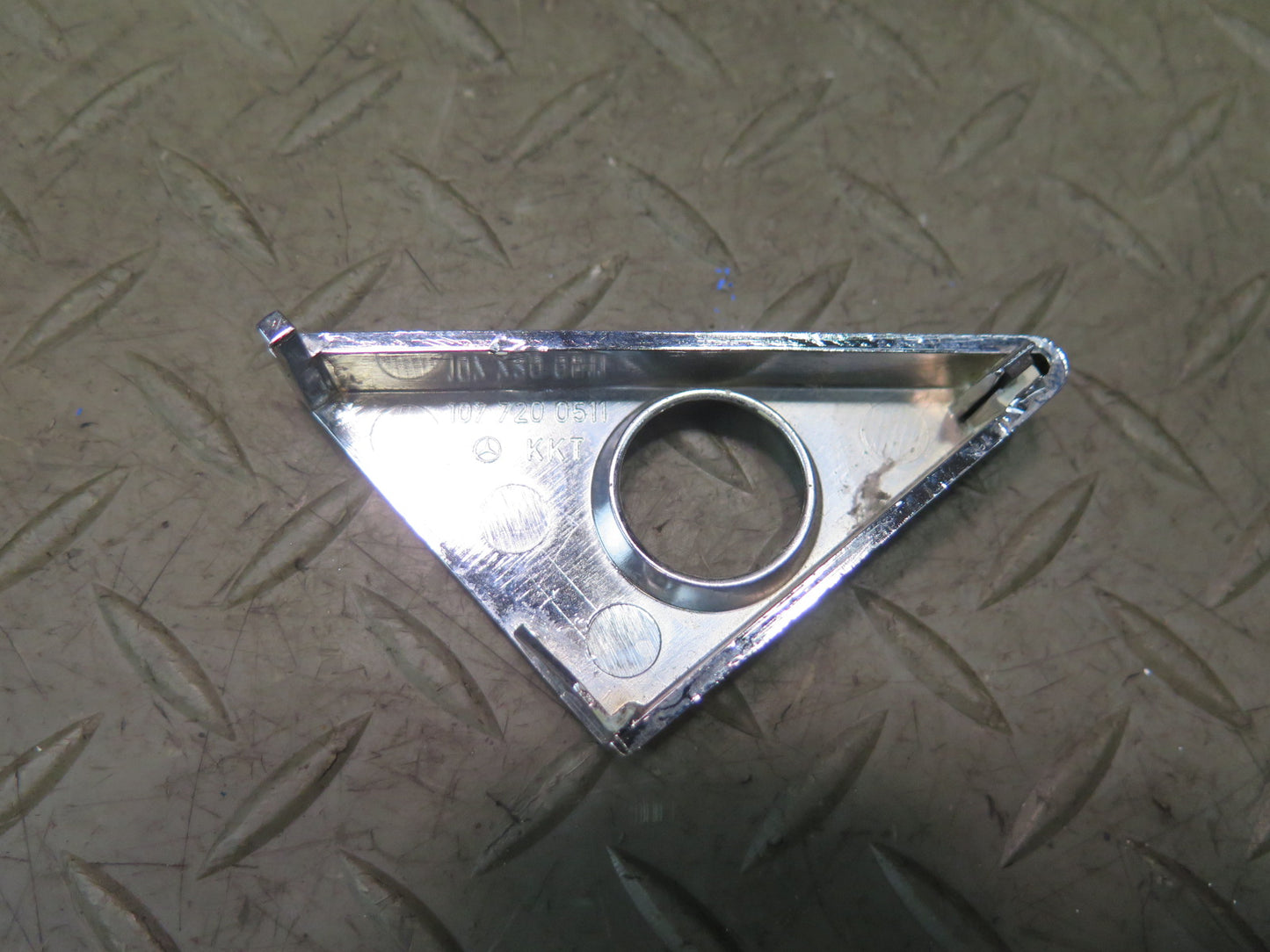 86-89 Mercedes R107 560SL Set of 7 Left Door Chrome Trim Panel Cover OEM
