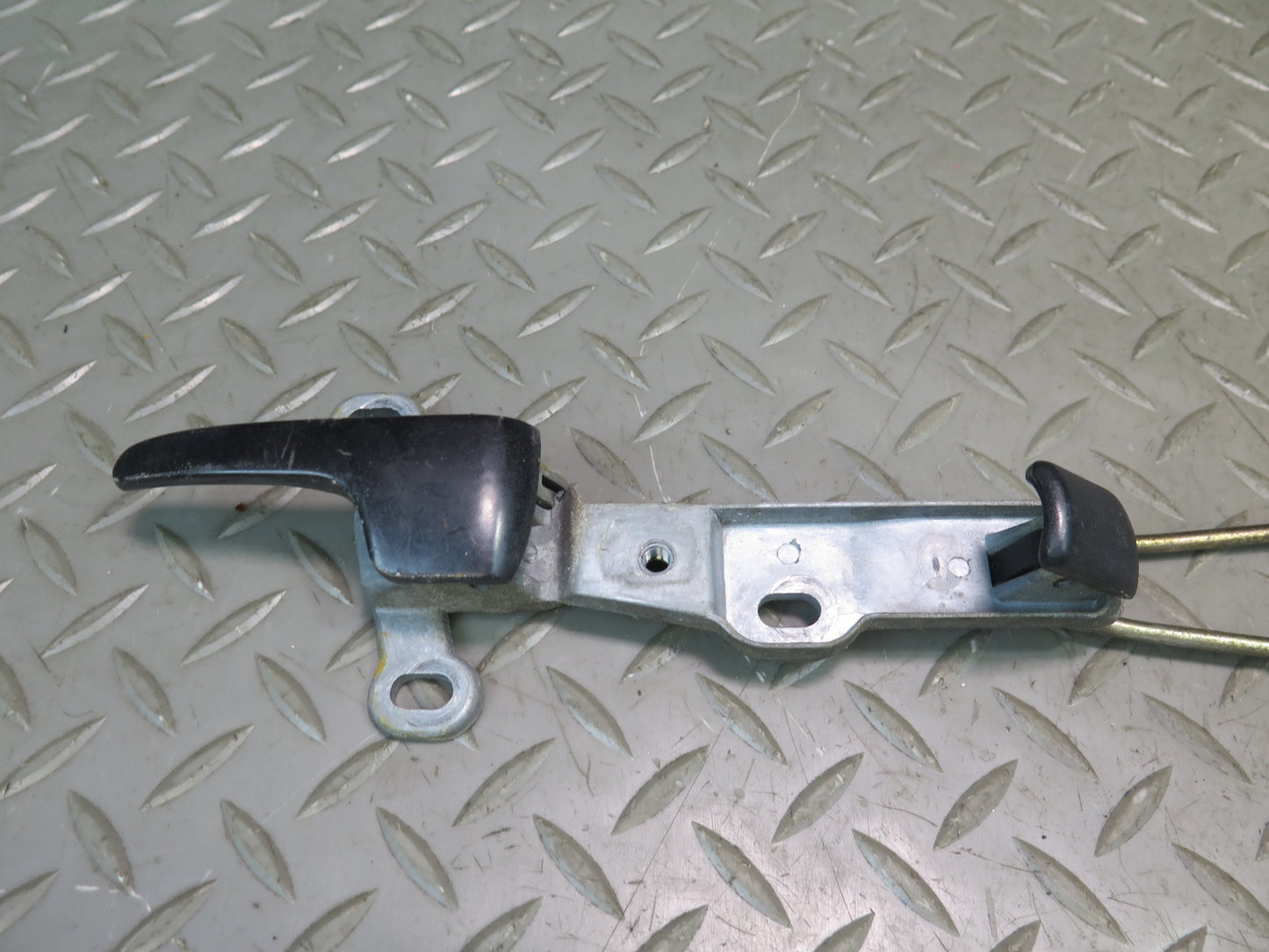 86-89 Mercedes R107 560SL Left Driver Door Interior Inner Handle w Rod OEM