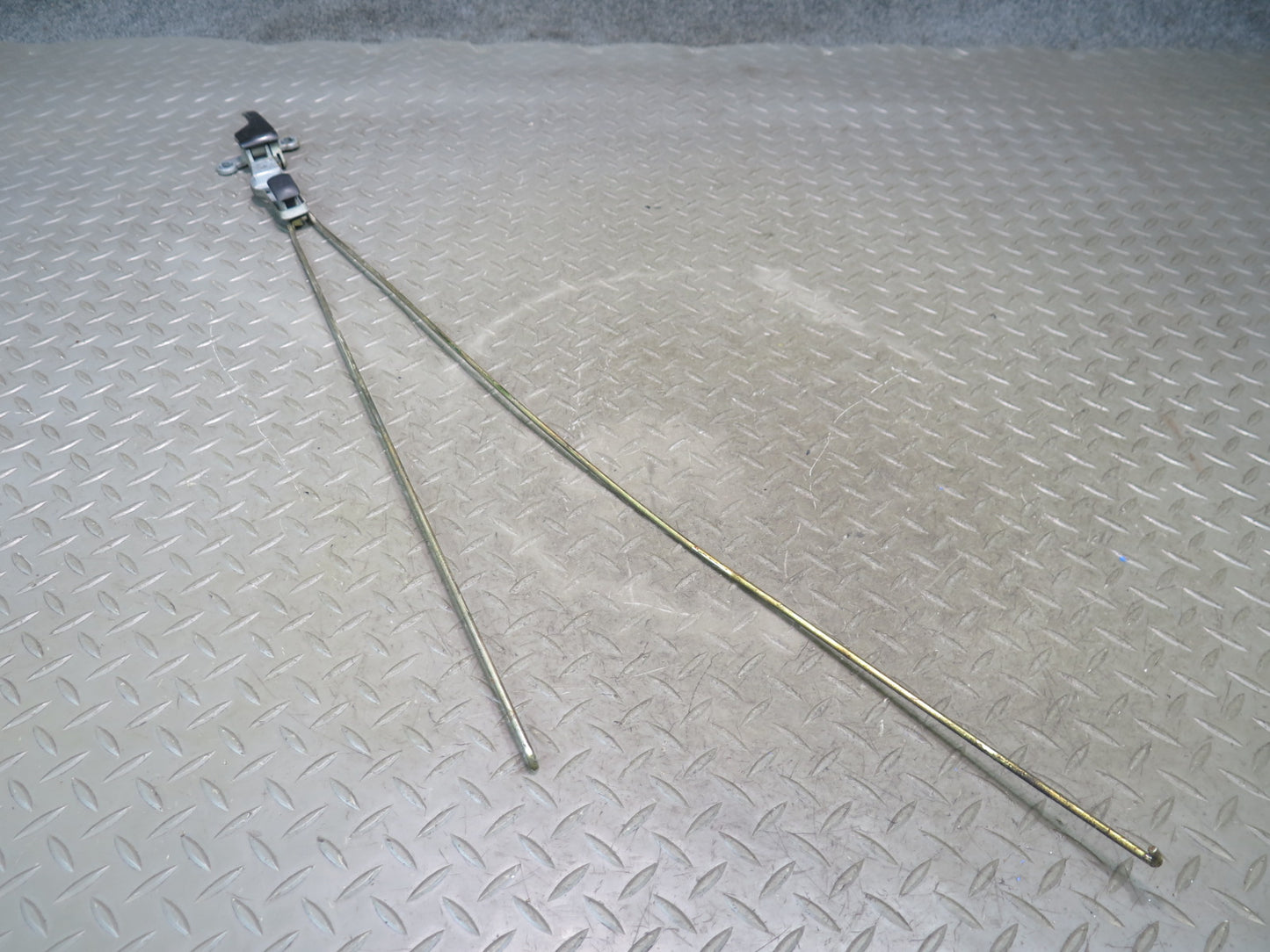 86-89 Mercedes R107 560SL Left Driver Door Interior Inner Handle w Rod OEM