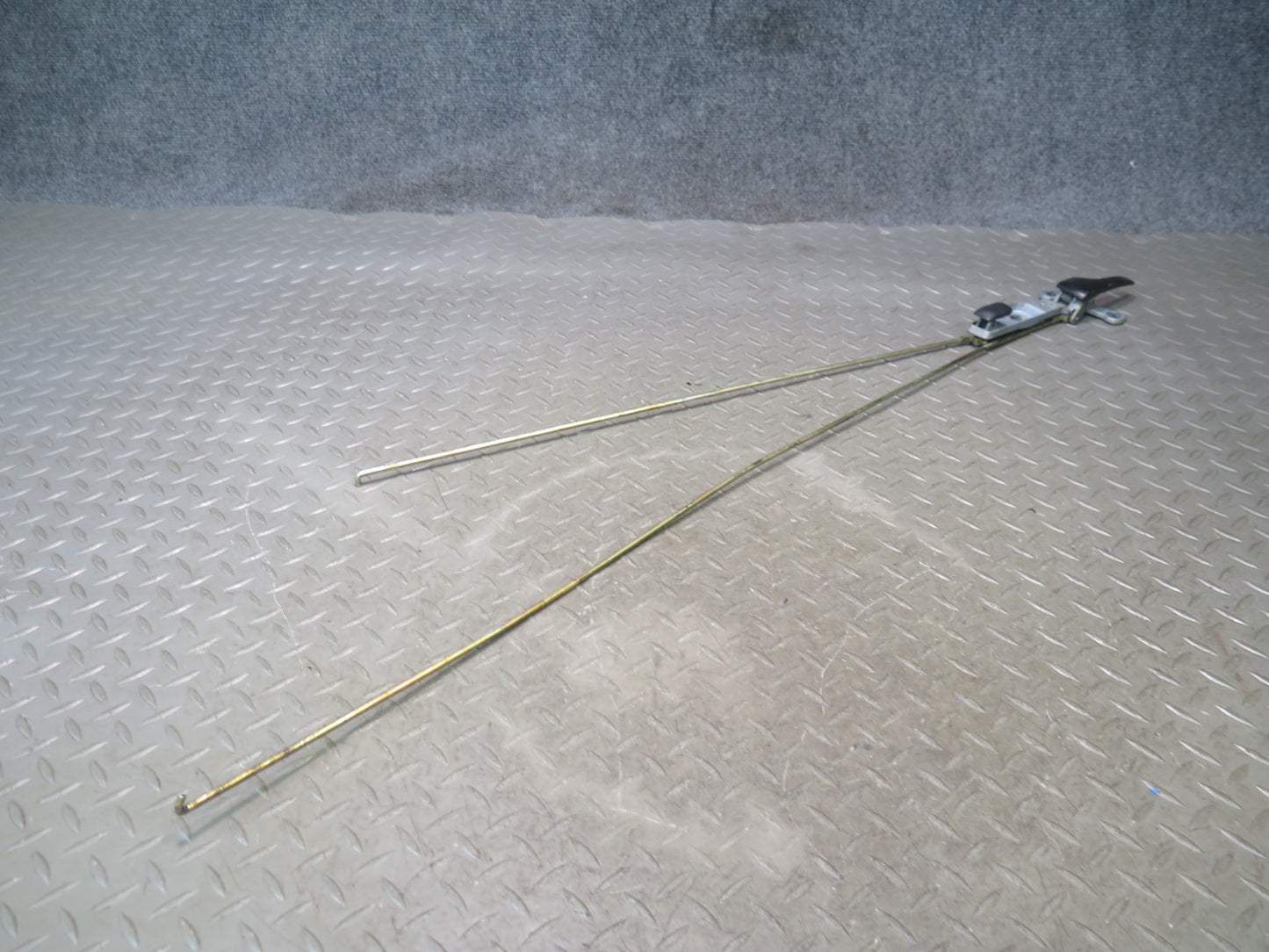 86-89 Mercedes R107 560SL Left Driver Door Interior Inner Handle w Rod OEM