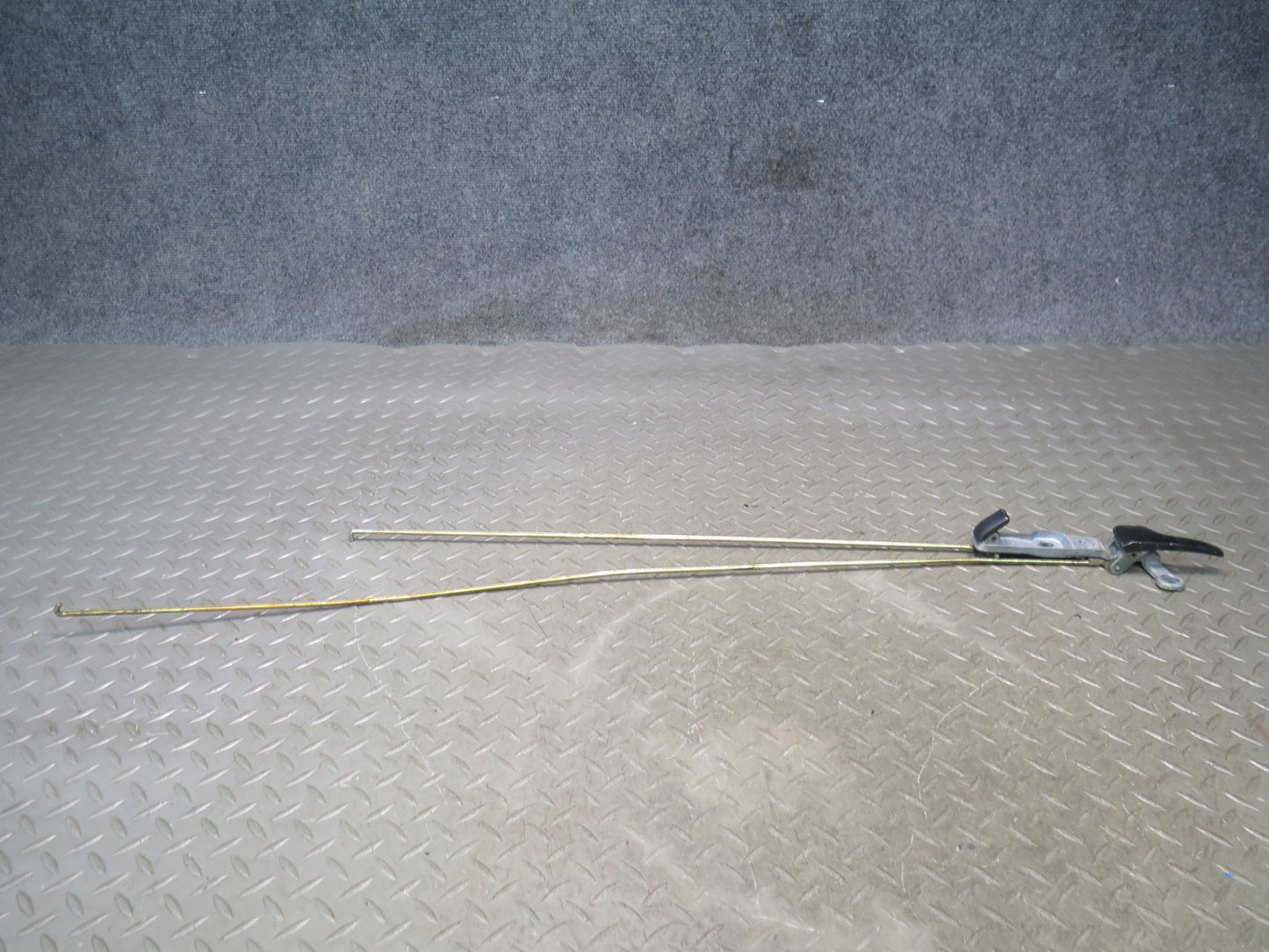 86-89 Mercedes R107 560SL Left Driver Door Interior Inner Handle w Rod OEM