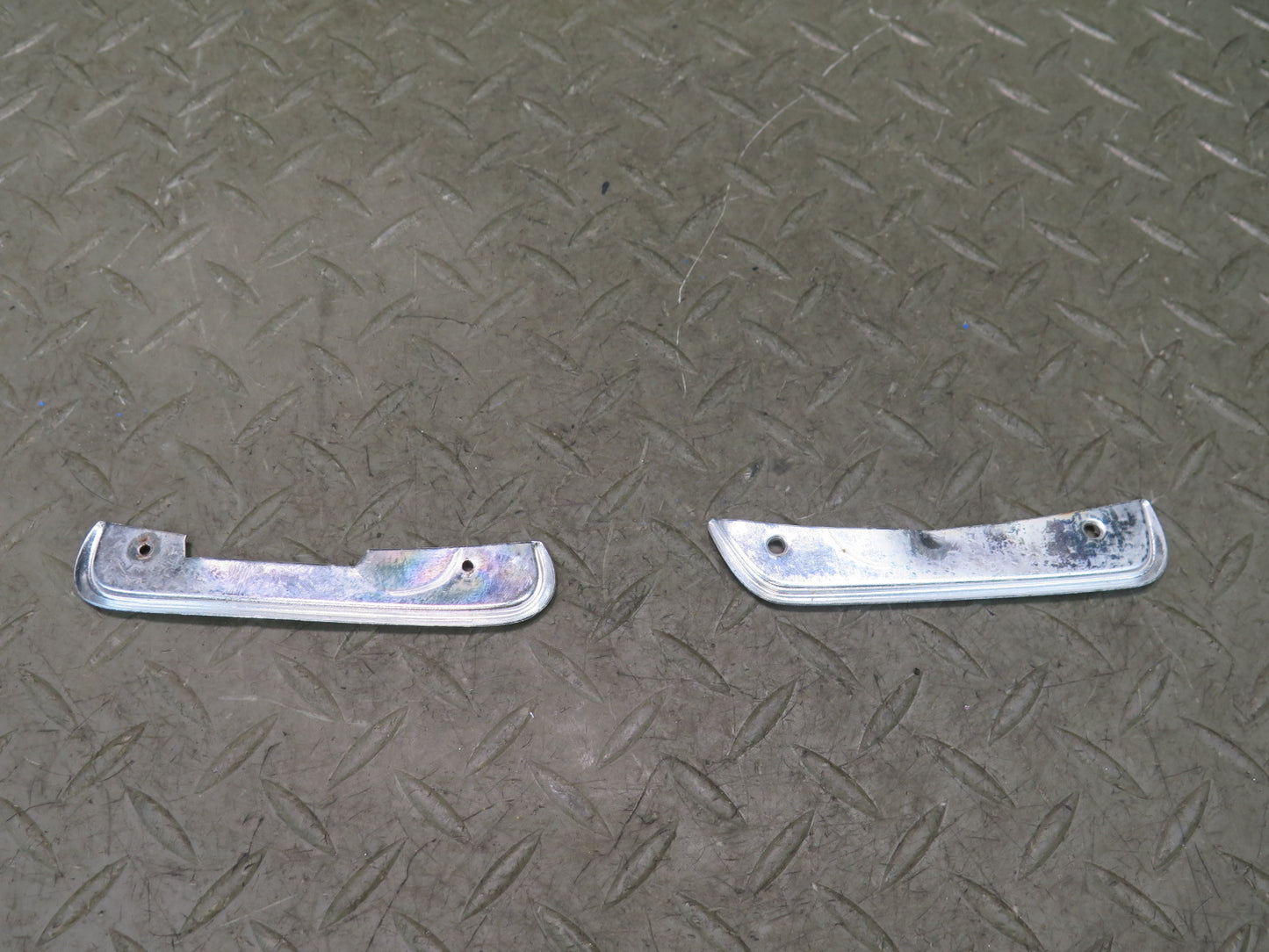 86-89 Mercedes R107 560SL Set of 8 Right Door Chrome Trim Panel Cover OEM
